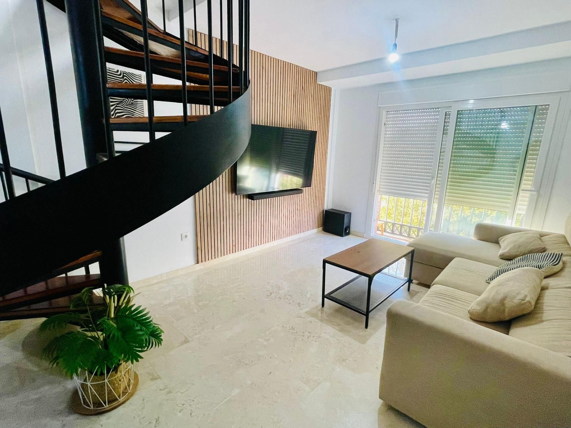Sala de estar de Dúplex en venta en Mollina con Terraza, Trastero y Balcón