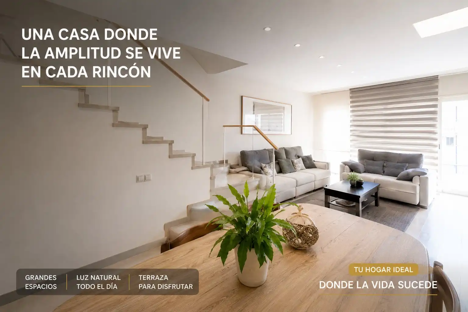 Living room of Houses for sale in Terrassa  with Air Conditioner, Heating and Terrace