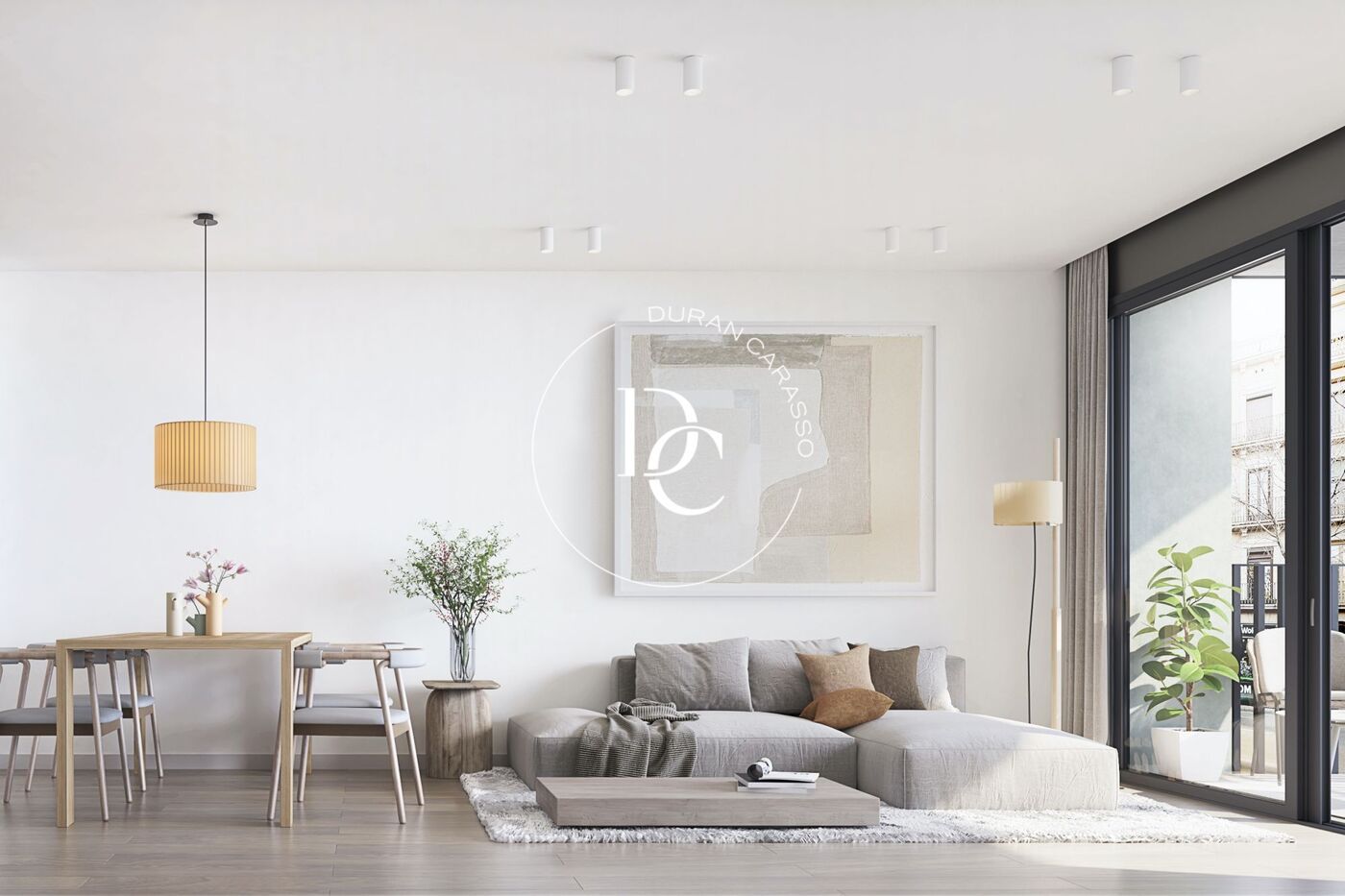 Sala d'estar de Dúplex en venda en  Barcelona Capital amb Calefacció, Terrassa i Traster