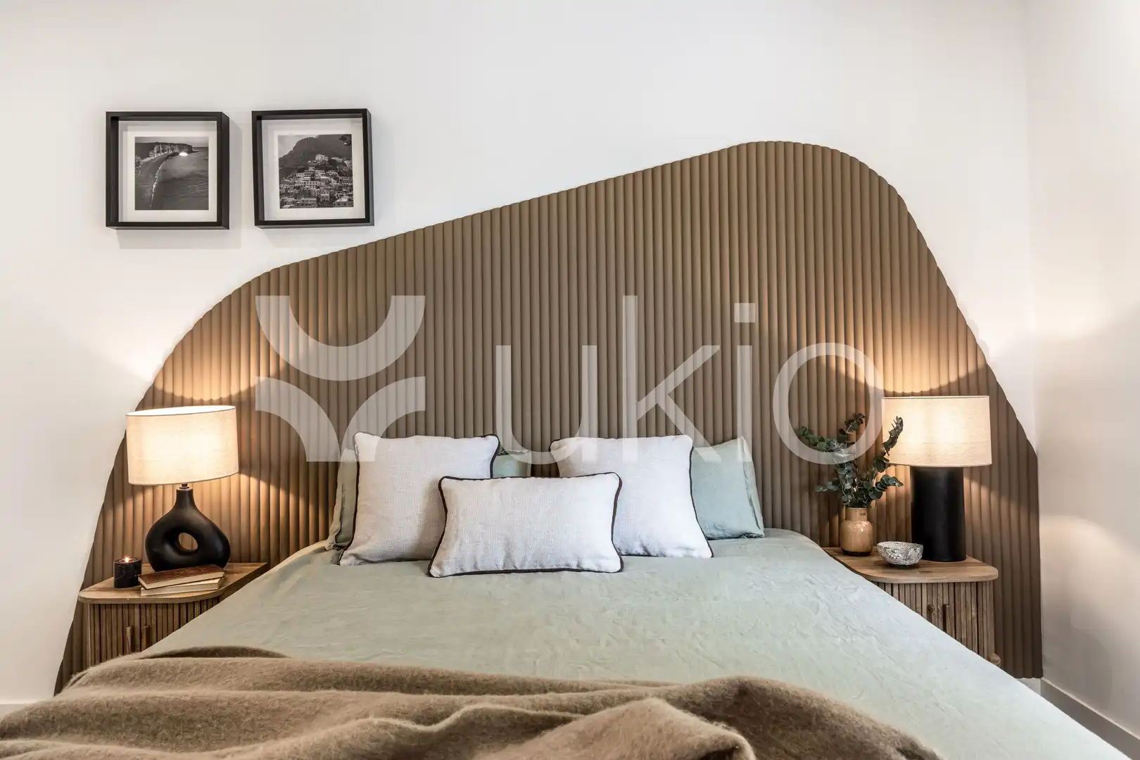 Dormitori de Apartament de lloguer en Madrid amb Aire condicionat, Moblat i Forn