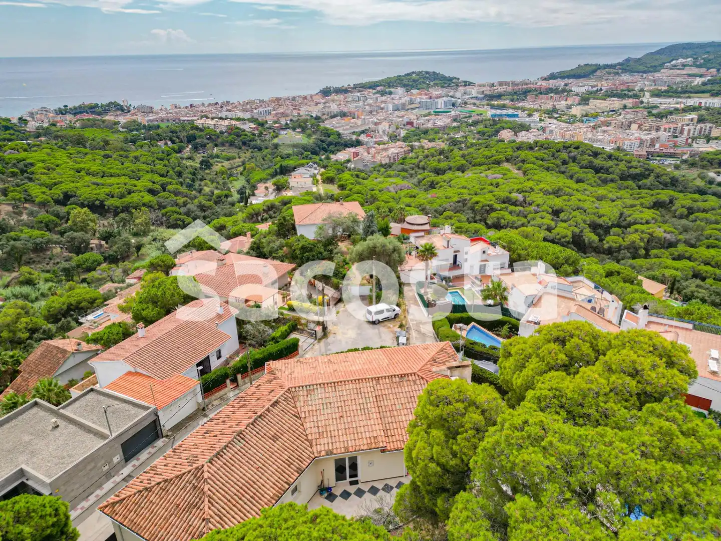 Außenansicht von Haus oder Chalet zum Verkauf in Lloret de Mar mit Klimaanlage, Heizung und Privatgarten