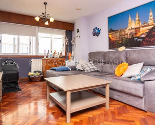 Living room of Flat for sale in Carral  with Heating, Parquet flooring and Terrace