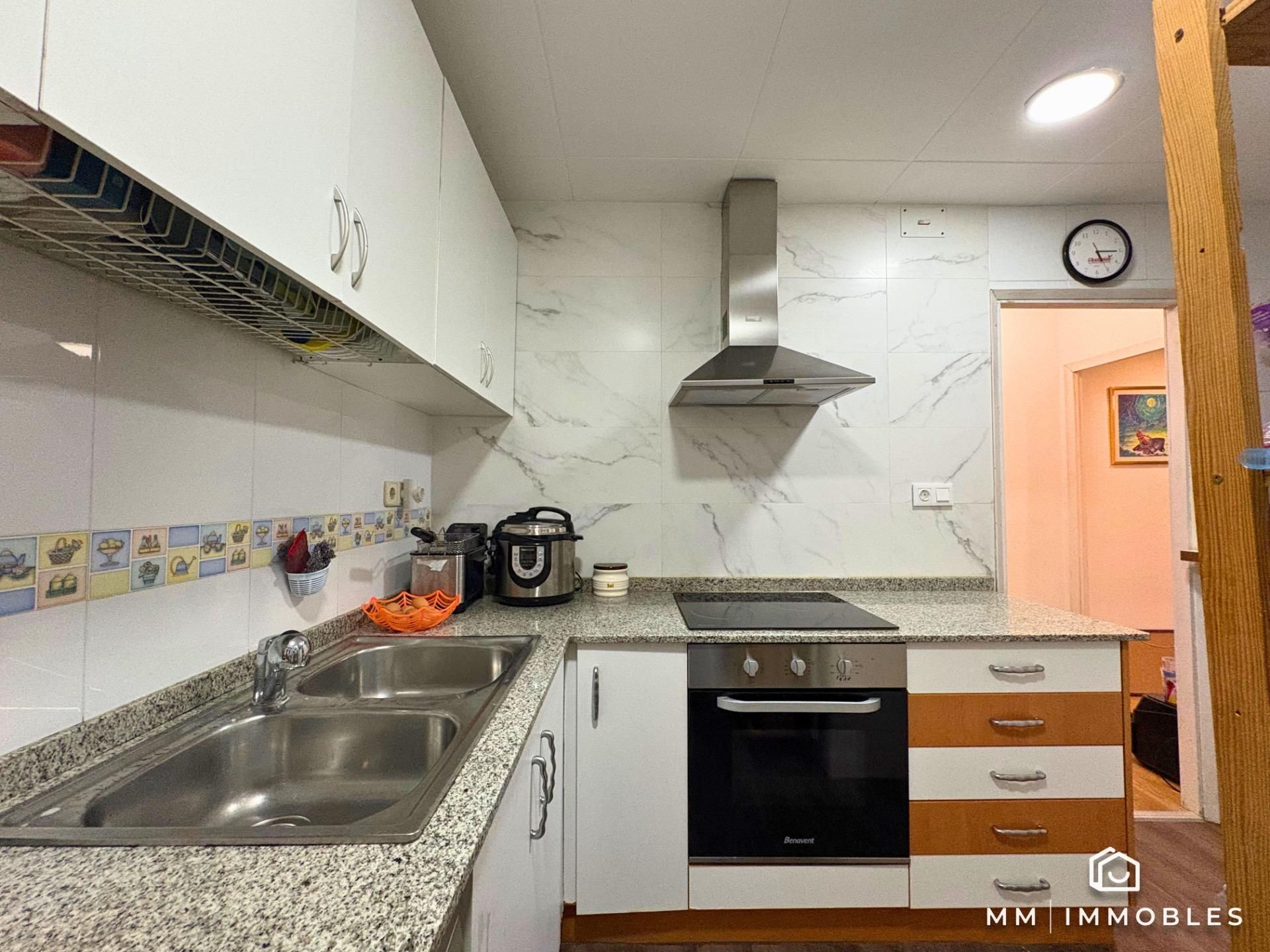 Kitchen of Flat for sale in Granollers  with Heating, Parquet flooring and Terrace