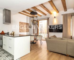 Sala d'estar de Apartament de lloguer en  Barcelona Capital amb Aire condicionat i Calefacció