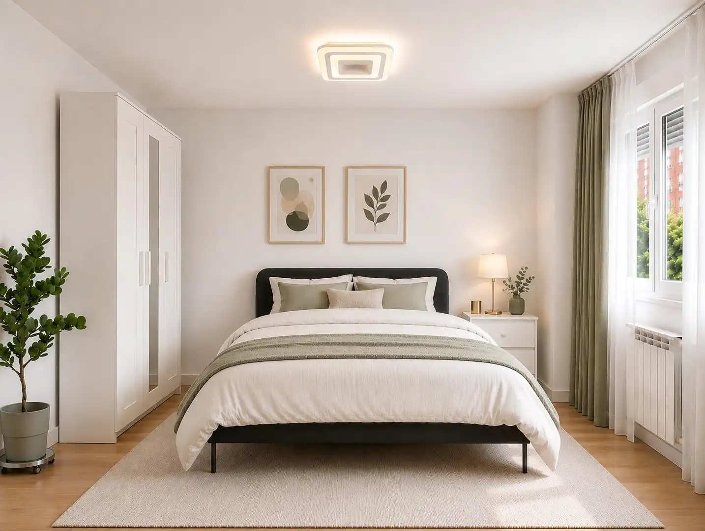 Bedroom of Flat for rent in Madrid  with Air Conditioner, Heating and Furnished
