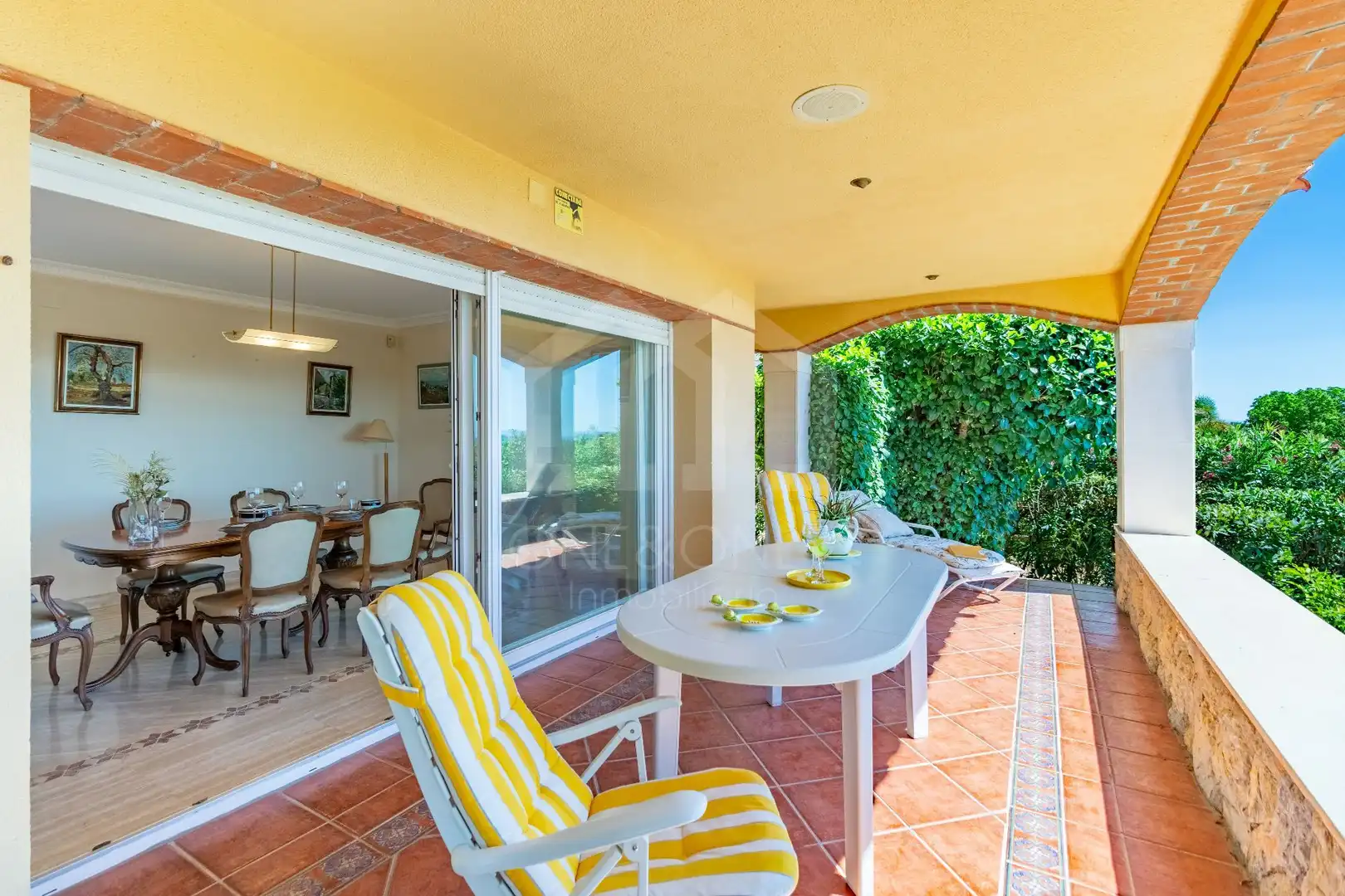 Terraza de Casa o chalet de alquiler en Mont-roig del Camp con Aire acondicionado, Calefacción y Jardín privado