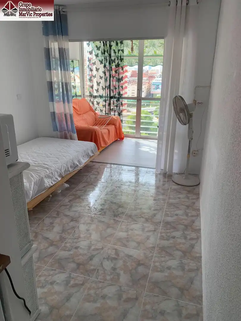 Dormitori de Estudi en venda en Benidorm amb Jardí privat, Moblat i Piscina comunitària