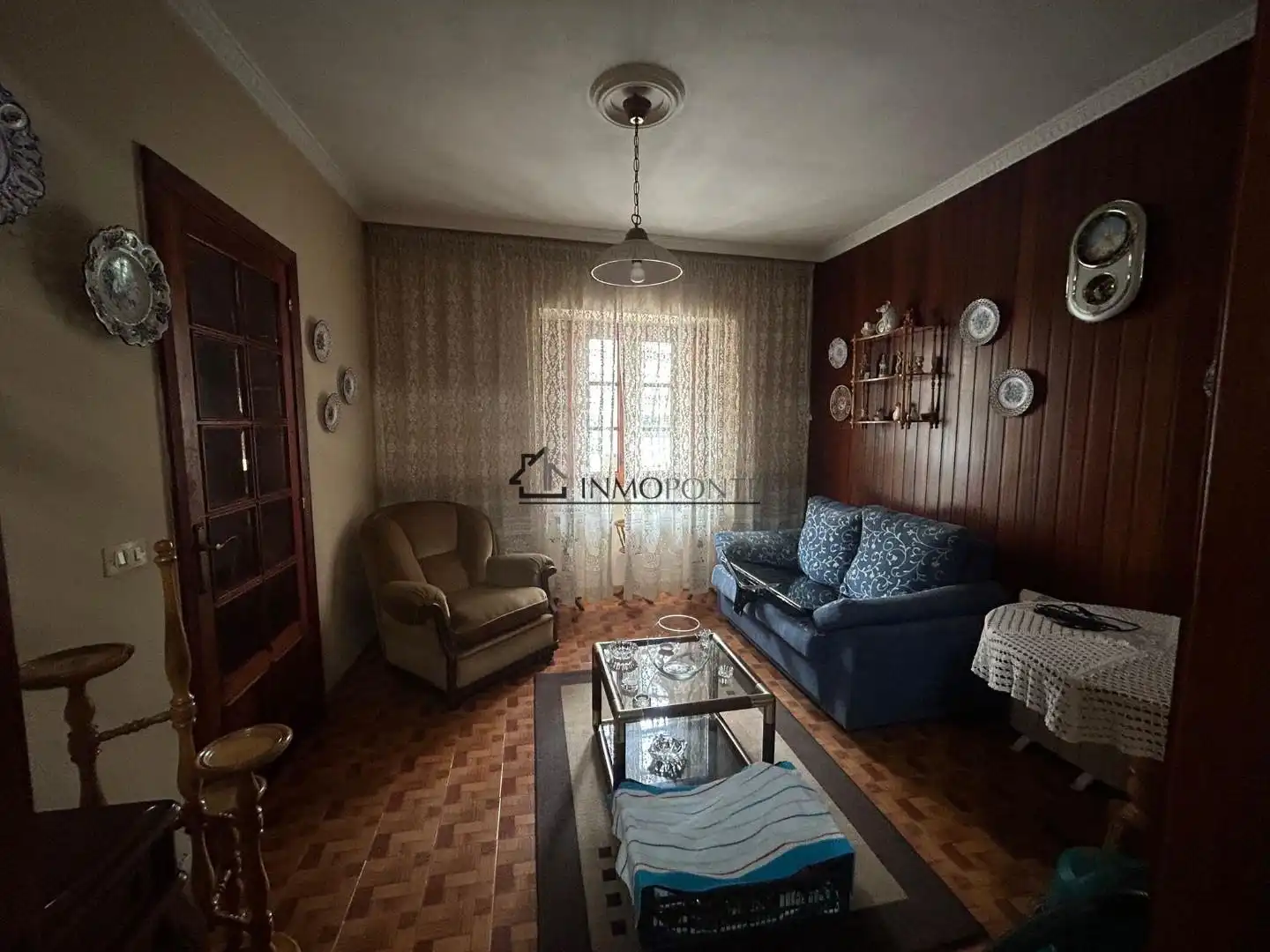 Sala d'estar de Casa o xalet en venda en Poio amb Calefacció, Jardí privat i Terrassa