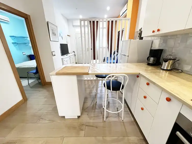 Cocina de Piso de alquiler en Madrid con Aire acondicionado, Calefacción y Parquet