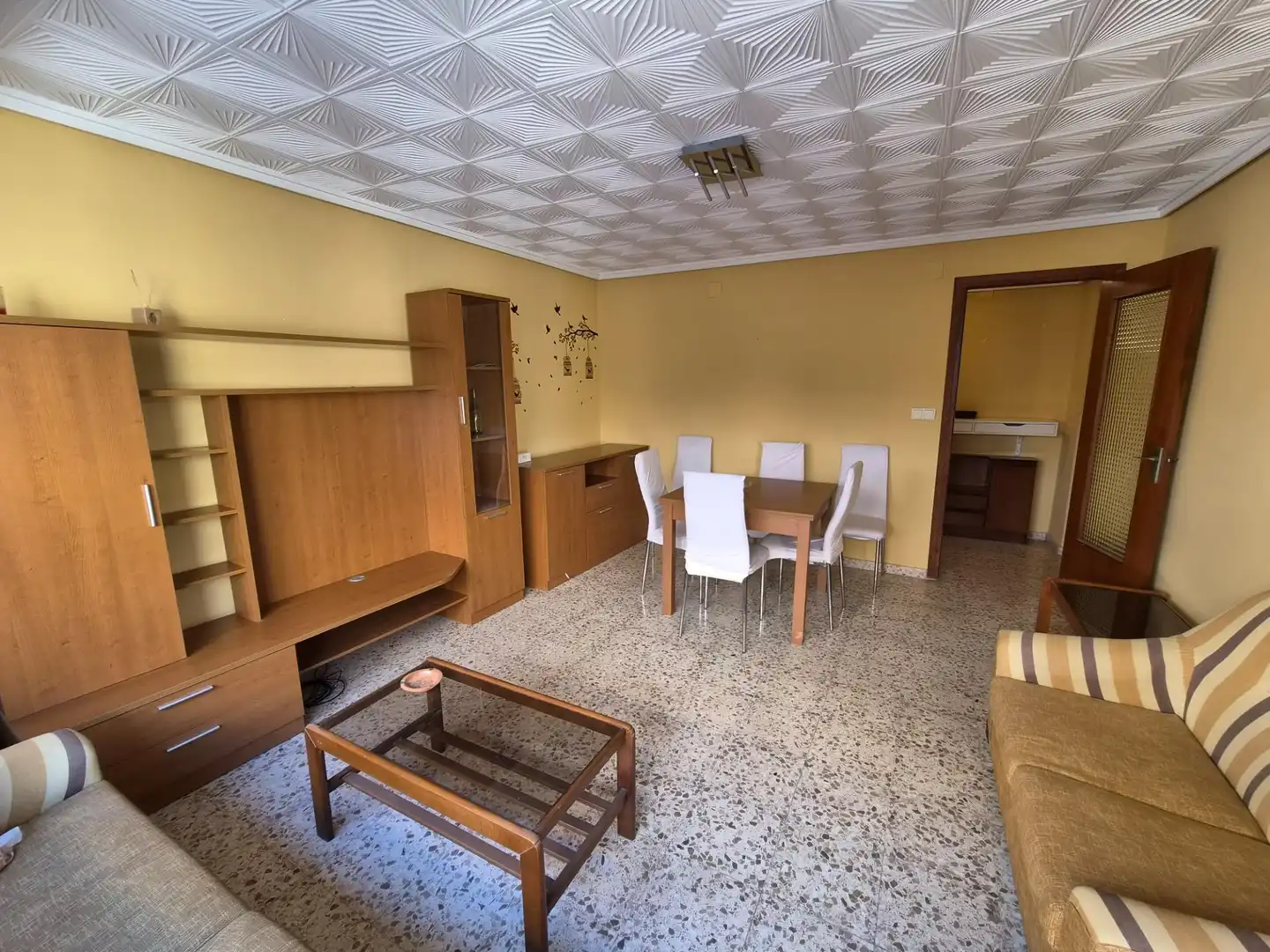 Wohnzimmer von Wohnung zur Miete in Moncada mit Möbliert und Balkon