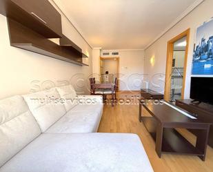 Living room of Flat to rent in  Madrid Capital  with Air Conditioner, Heating and Storage room