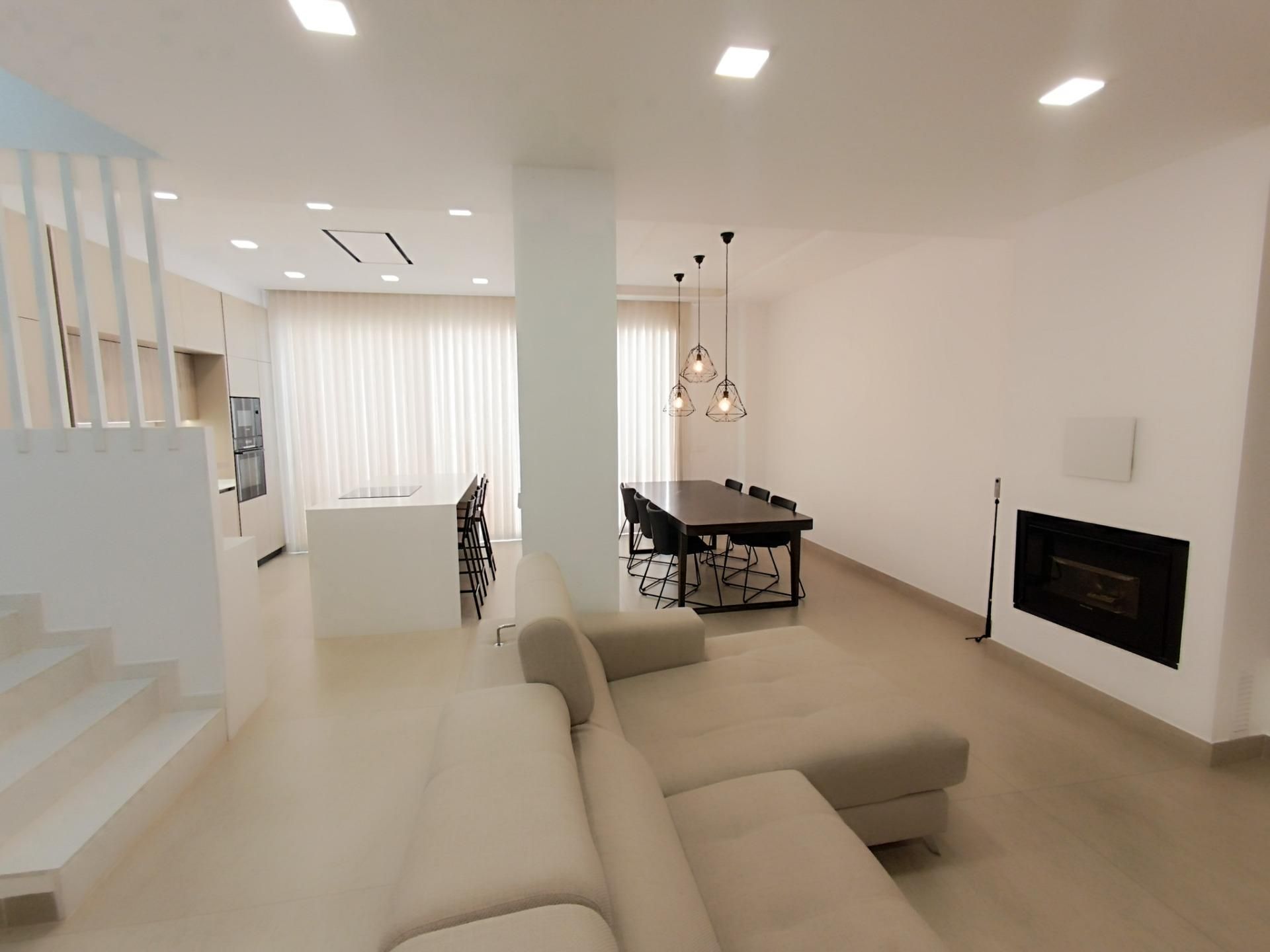 Sala d'estar de Casa o xalet en venda en Villanueva de Castellón amb Aire condicionat, Terrassa i Balcó