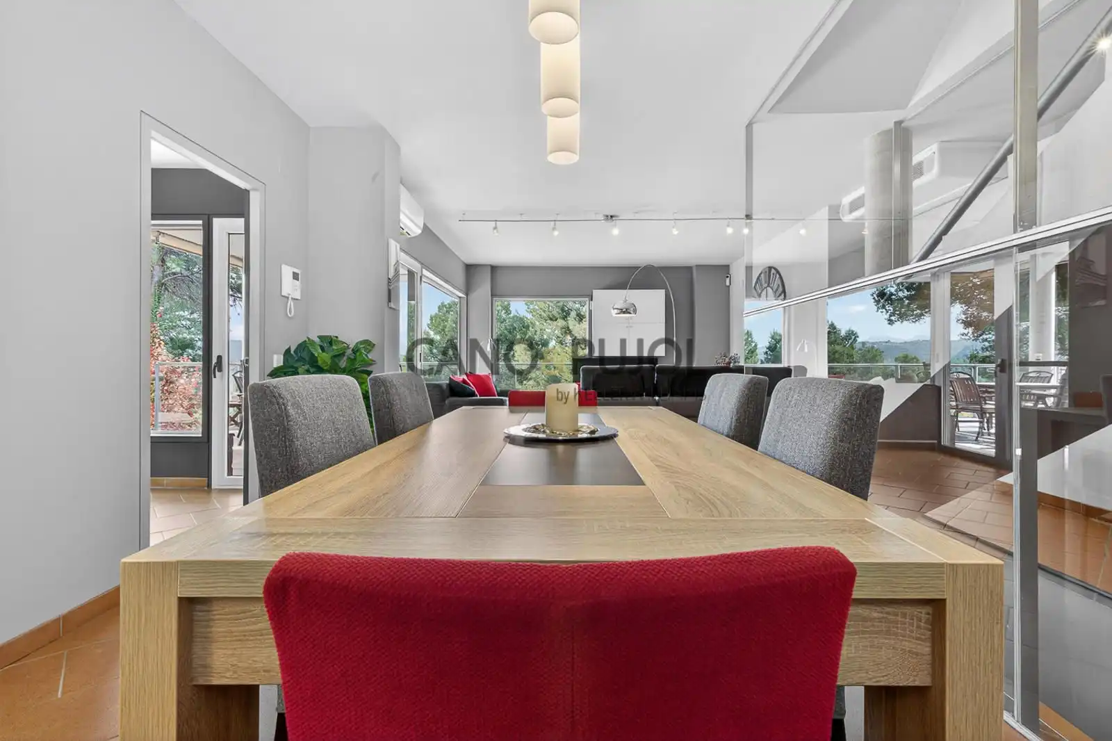 Dining room of Houses for sale in Terrassa  with Air Conditioner, Heating and Terrace