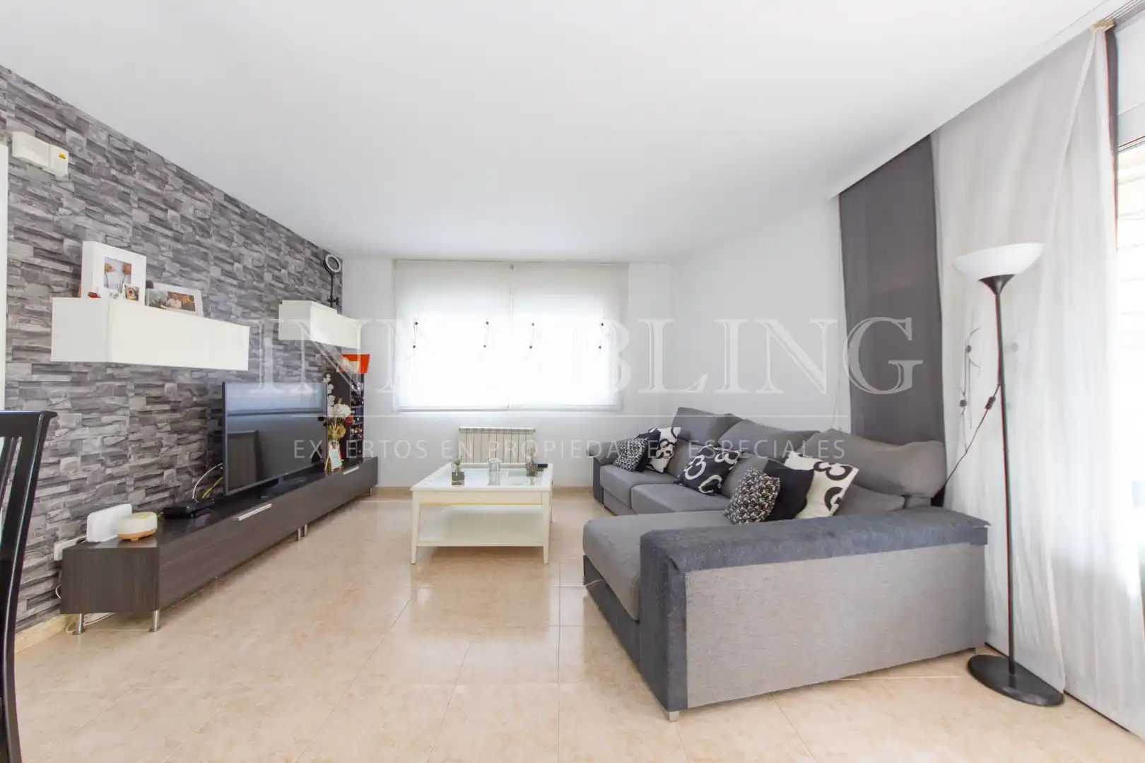 Sala de estar de Piso en venta en Mataró con Aire acondicionado, Calefacción y Amueblado
