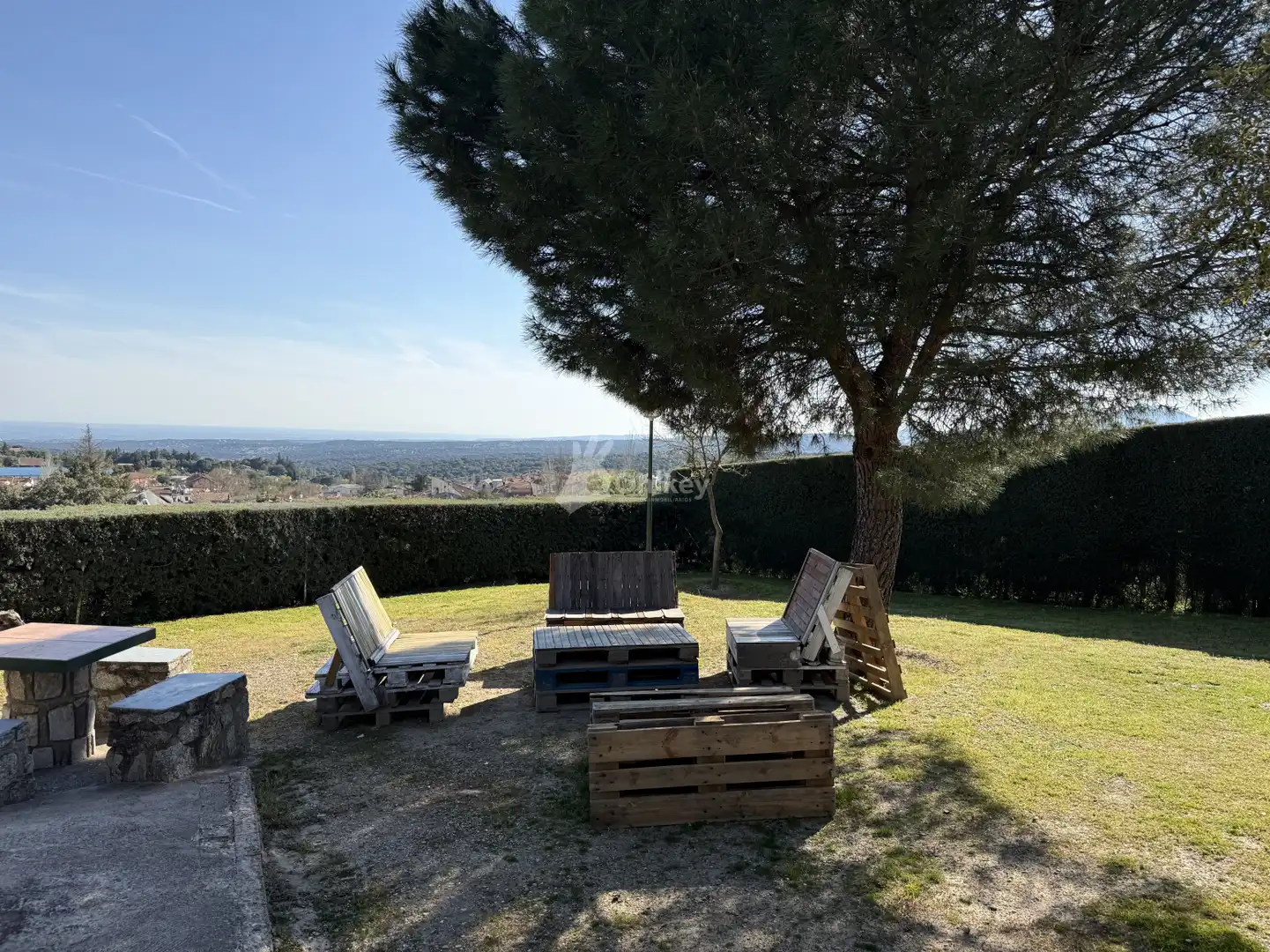 Terrasse von Wohnung zum Verkauf in Fresnedillas de la Oliva mit Klimaanlage, Heizung und Privatgarten