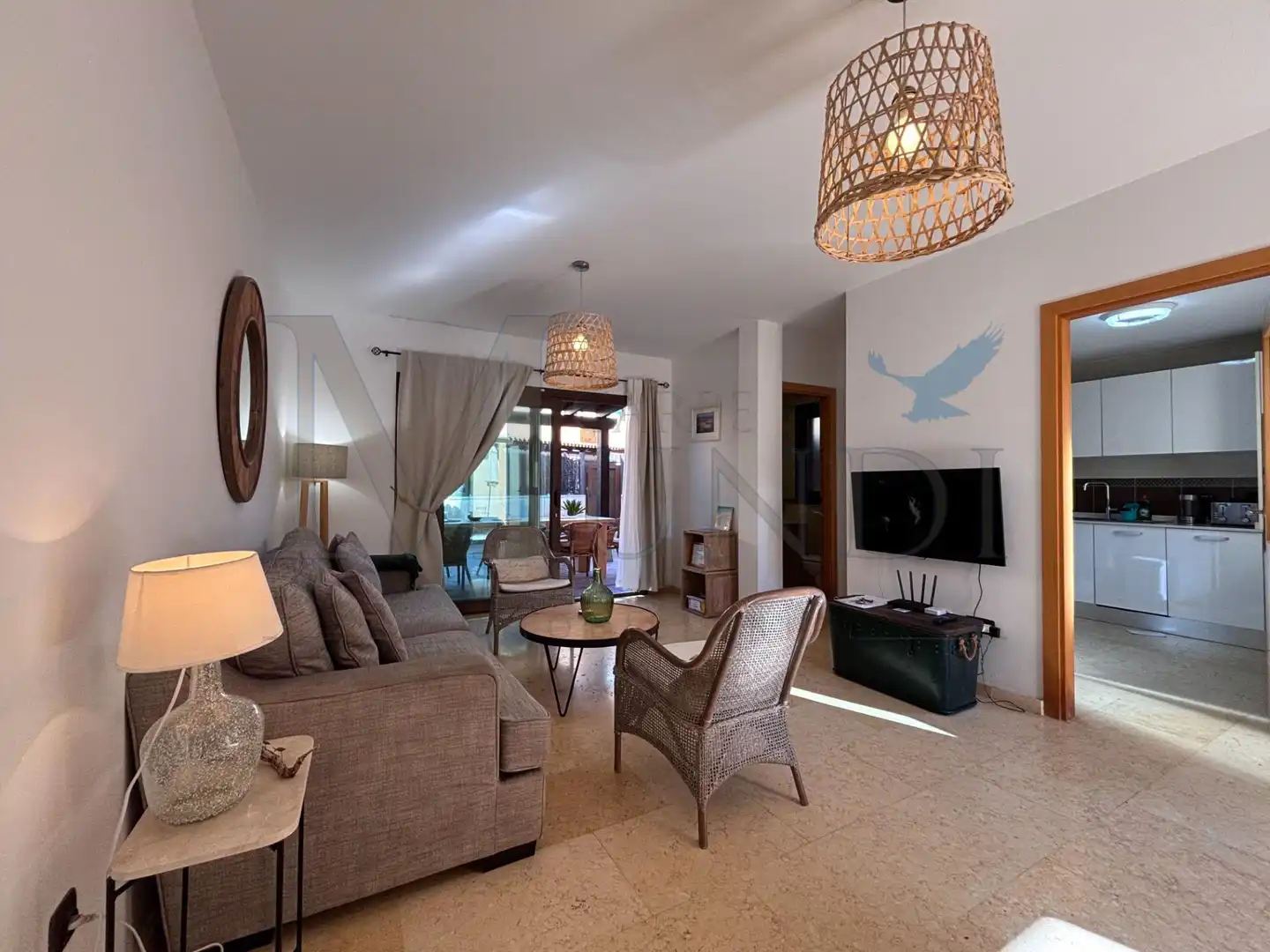 Living room of Houses for sale in La Oliva  with Terrace, Storage room and Furnished