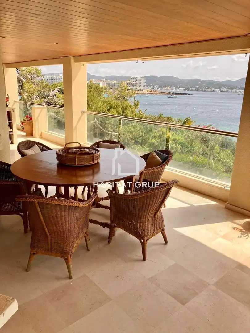Terrace of Flat for rent in Sant Antoni de Portmany  with Air Conditioner, Heating and Terrace