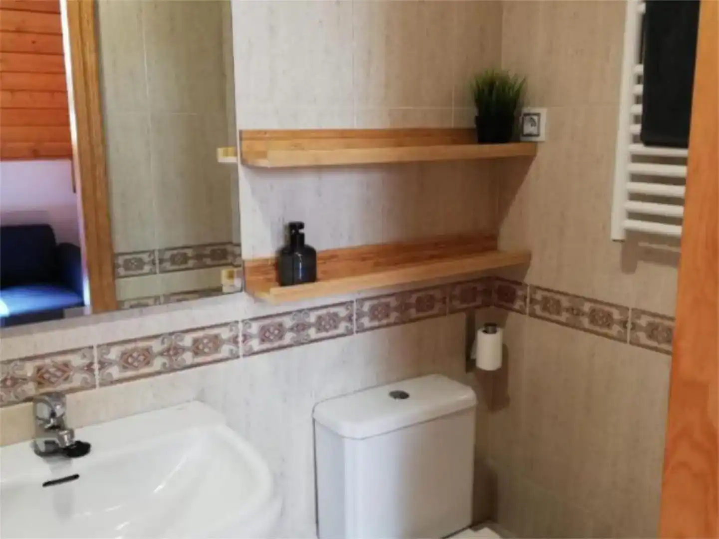 Baño de Apartamento de alquiler en Canfranc con Parquet y Amueblado
