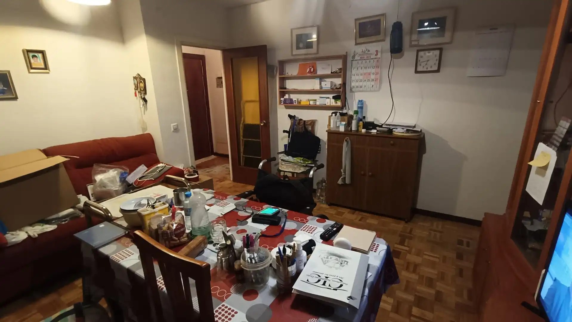 Sala d'estar de Pis en venda en Madrid amb Calefacció, Traster i Moblat