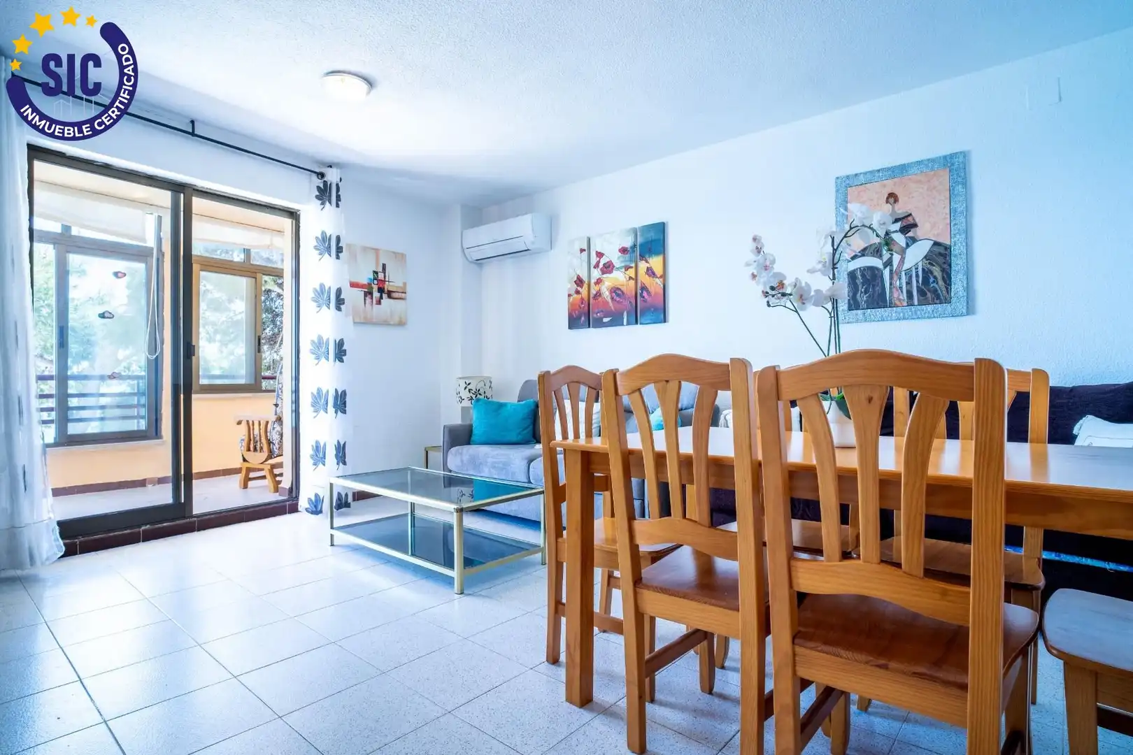 Esszimmer von Wohnungen zum Verkauf in Oropesa del Mar / Orpesa mit Klimaanlage, Terrasse und Möbliert