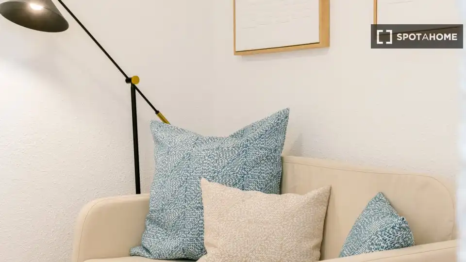 Living room of Flat for rent in Barcelona  with Air Conditioner, Heating and Furnished