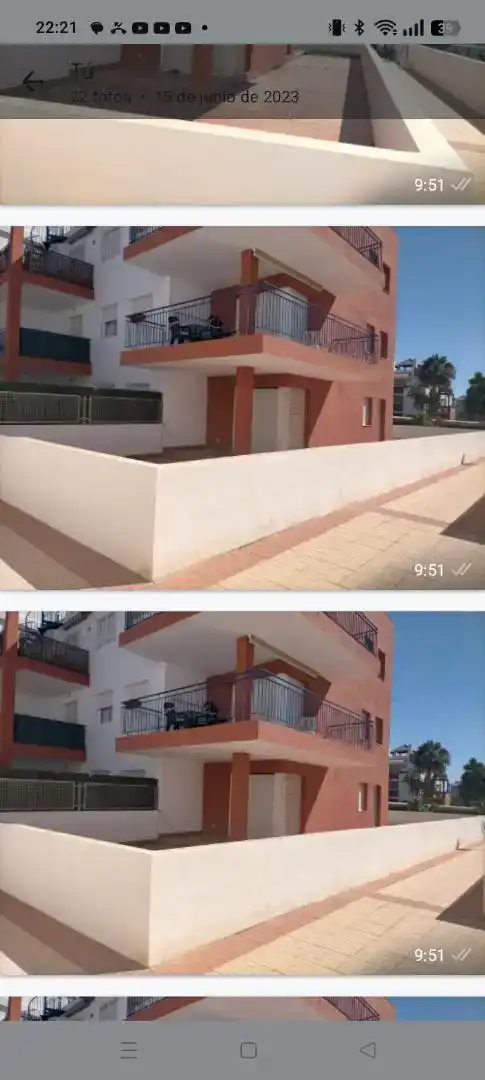 Vista exterior de Apartamento en venta en Vera con Aire acondicionado, Piscina y Balcón