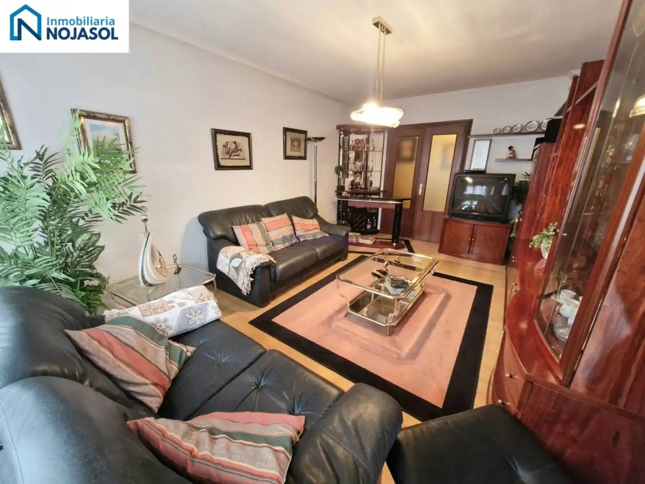Sala de estar de Piso en venta en Hazas de Cesto con Parquet, Terraza y Amueblado
