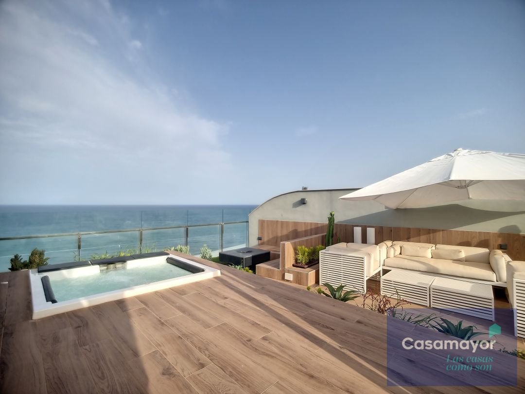 Terraza de Piso de alquiler en Alicante / Alacant con Aire acondicionado, Calefacción y Jardín privado