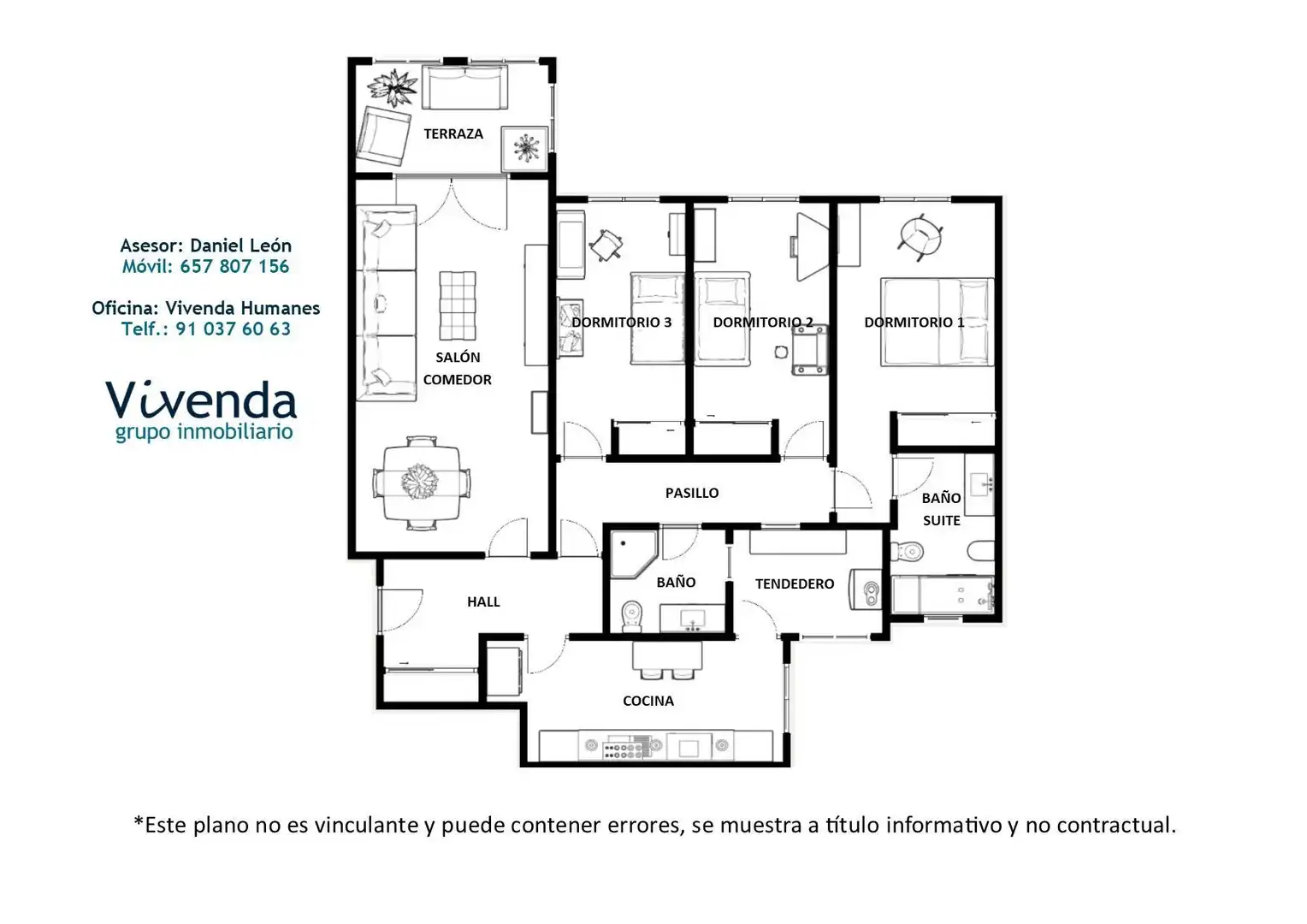 Piso en venta en Humanes de Madrid con Calefacción, Jardín privado y Terraza