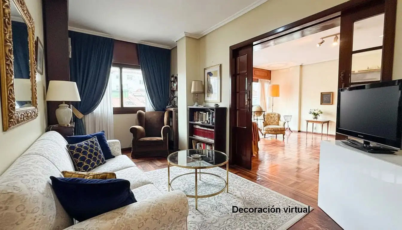 Sala de estar de Piso en venta en Vigo  con Calefacción, Horno y Lavadora