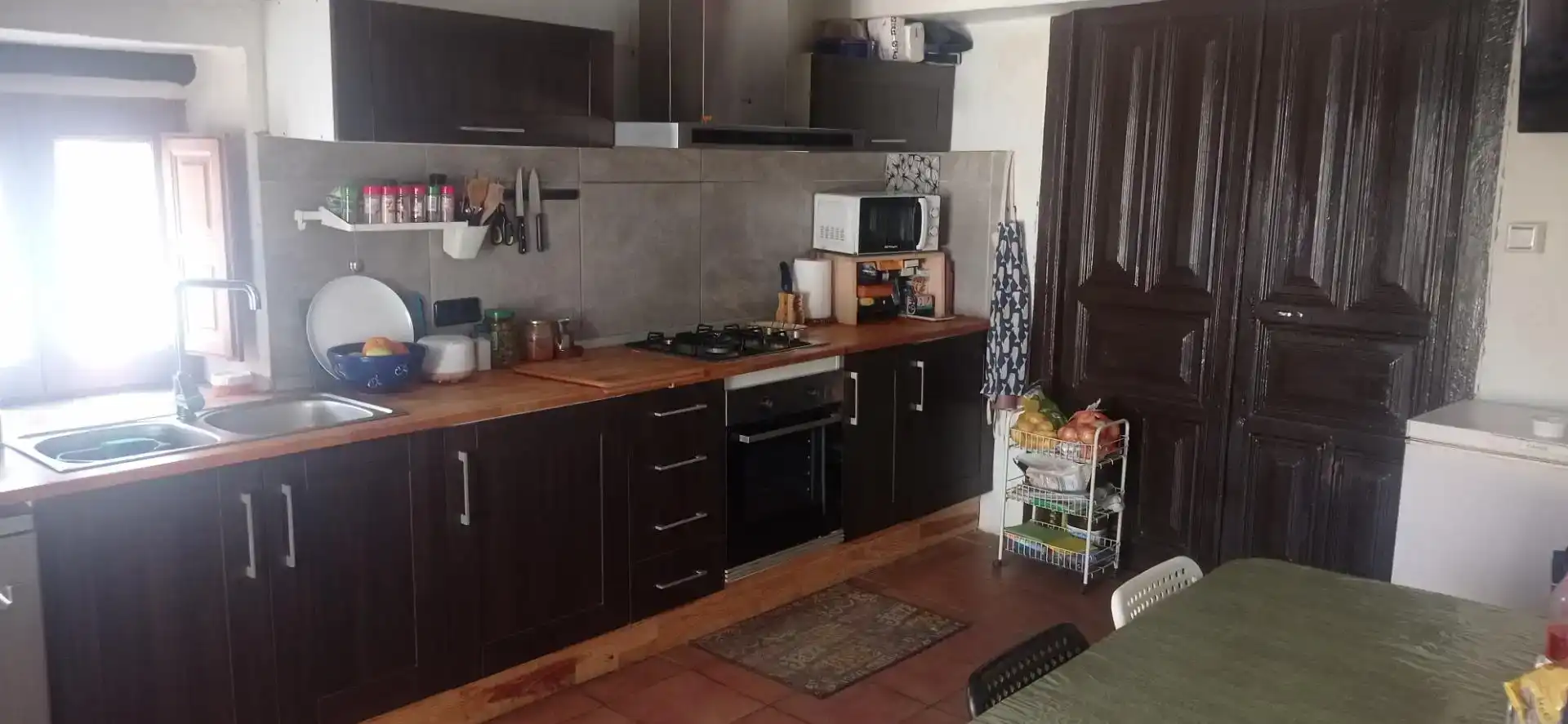 Cuina de Casa adosada en venda en Lupiñén-Ortilla amb Forn