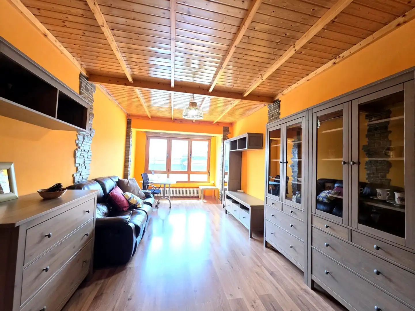 Living room of Flat for rent in Siero  with Heating, Storage room and Furnished
