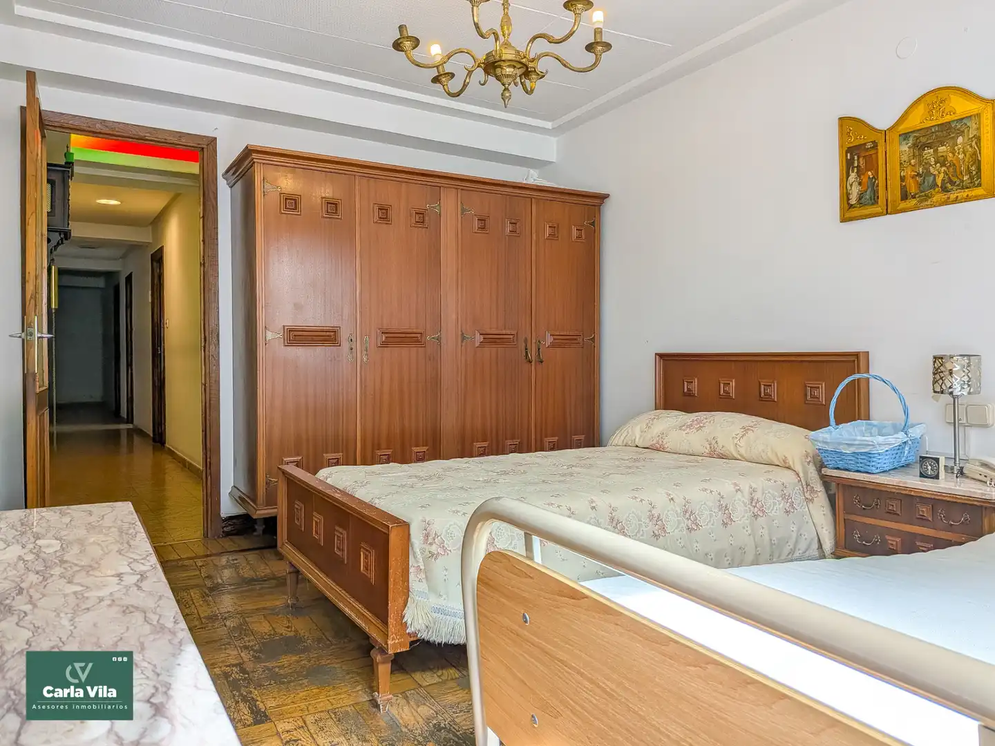 Schlafzimmer von Wohnung zum Verkauf in Lugo mit Heizung, Parkett und Terrasse