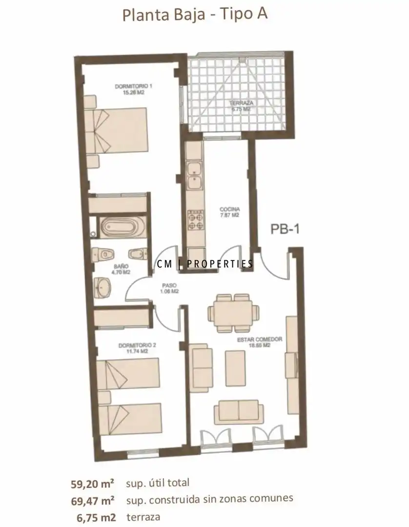 Bedroom of Flat for sale in Petrés  with Terrace and Balcony