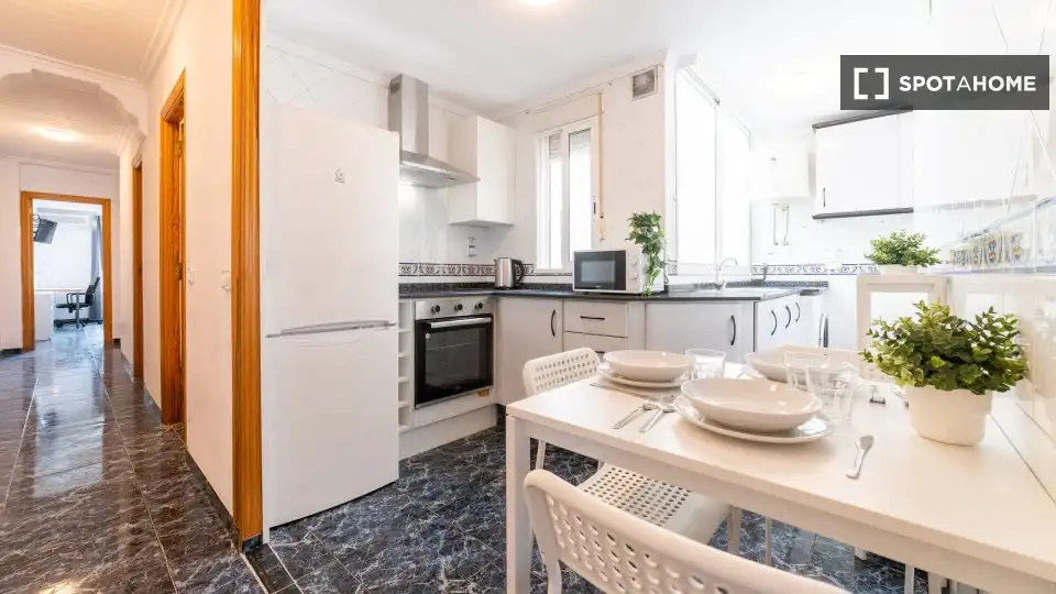 Cocina de Piso para compartir en Massamagrell con Aire acondicionado, Calefacción y Amueblado