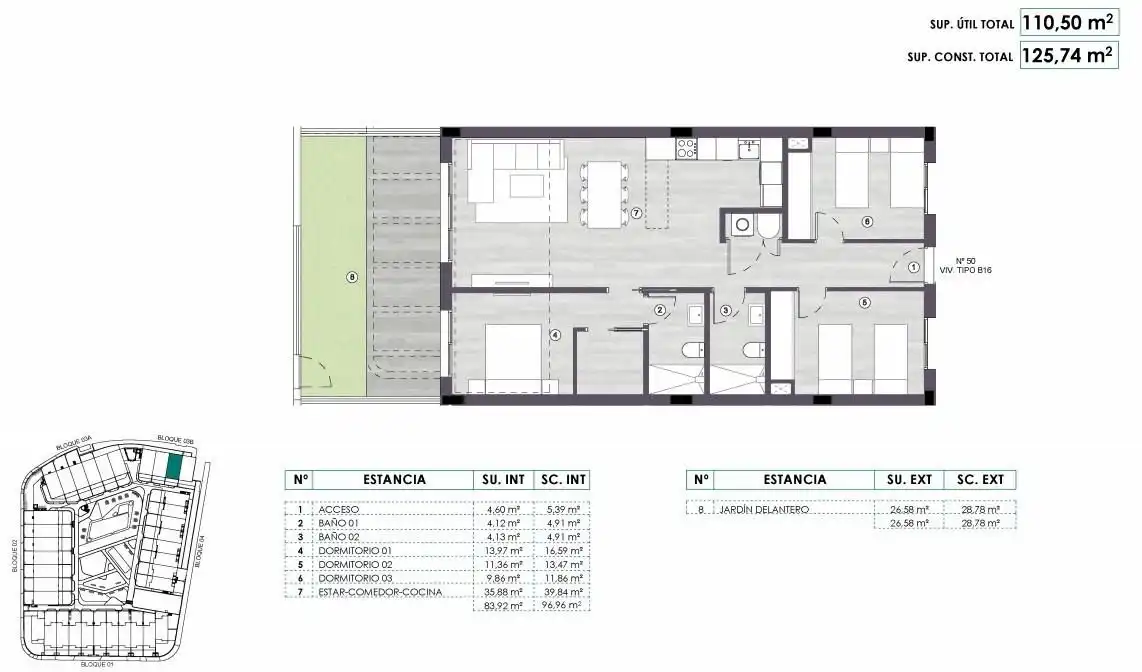Apartament en venda en Monforte del Cid amb Aire condicionat, Calefacció i Jardí privat