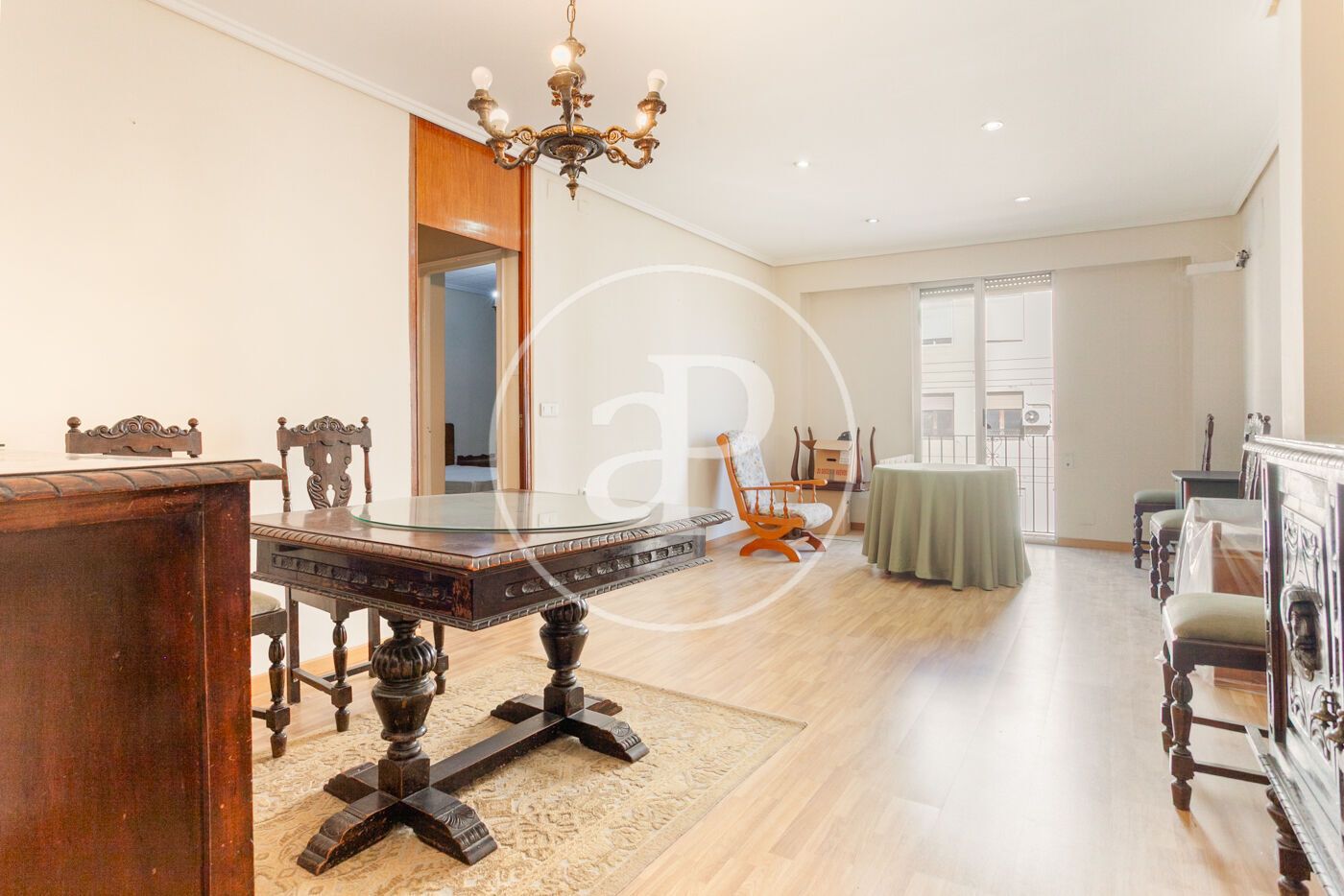 Dining room of Flat for sale in  Valencia Capital  with Heating, Storage room and Furnished