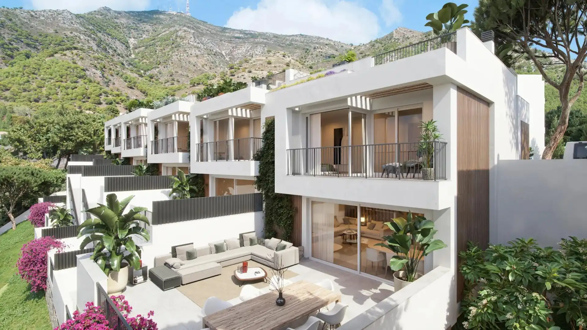 Maison mitoyenne avec piscine à vendre à Mijas pueblo