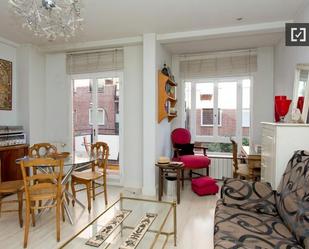 Dining room of Flat to rent in  Madrid Capital  with Air Conditioner and Balcony