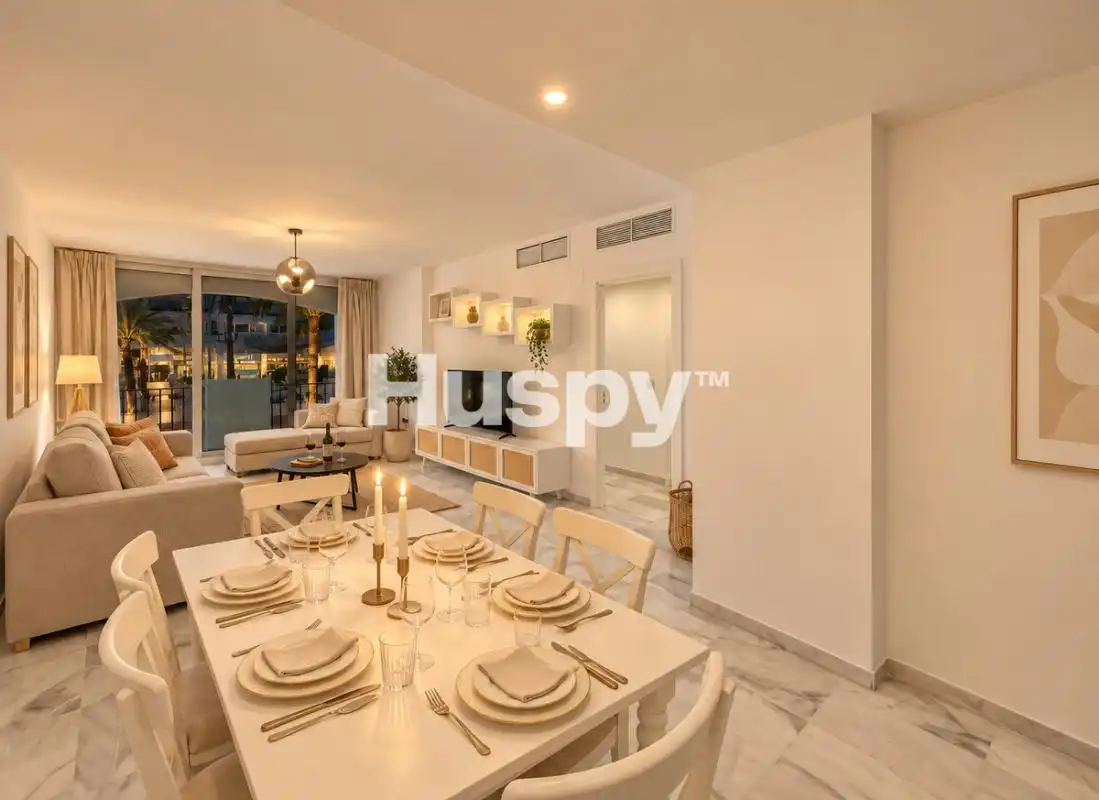 Dining room of Flat for sale in Nueva Andalucía