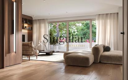 Living room of Flat for sale in  Barcelona Capital  with Private garden, Terrace and Storage room