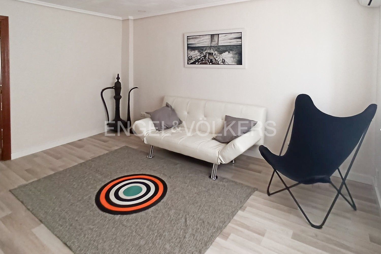 Sala d'estar de Apartament de lloguer en  Valencia Capital amb Aire condicionat i Calefacció