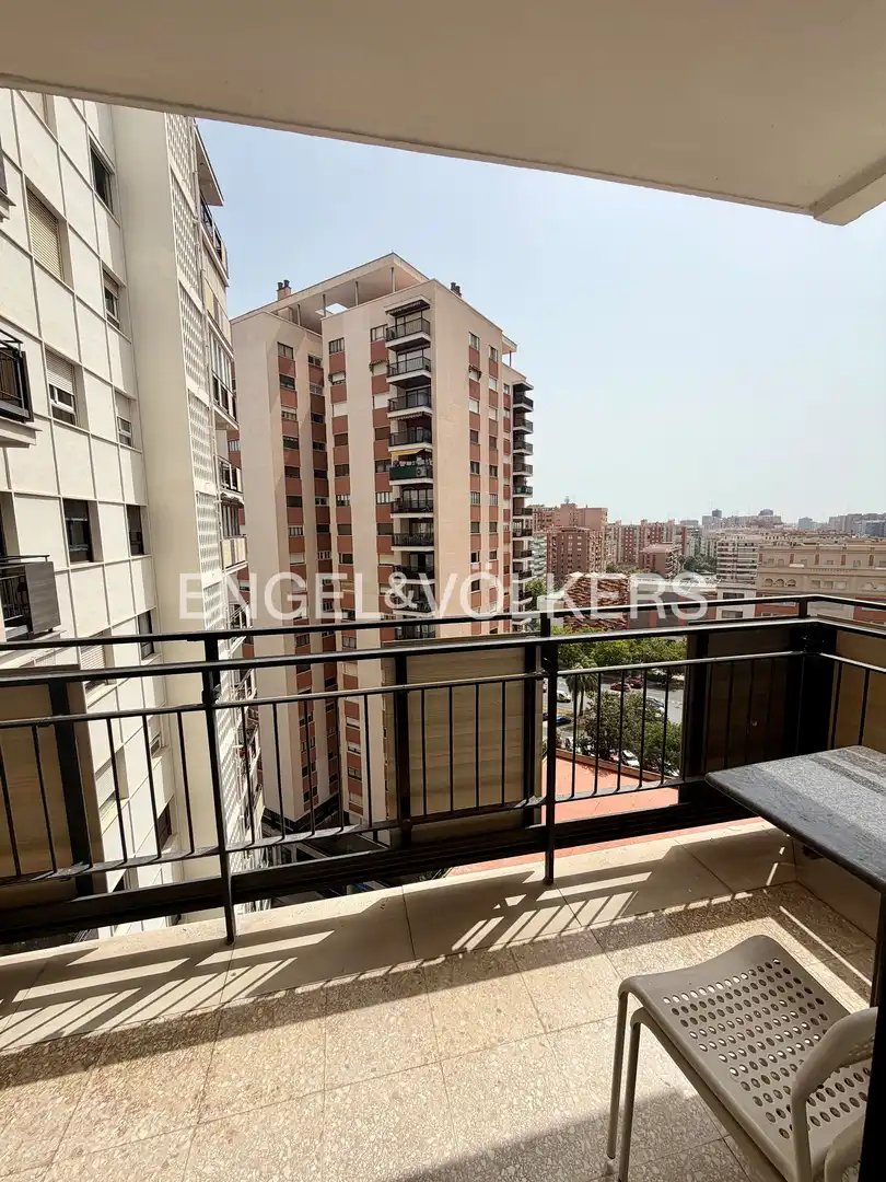 Terraza de Piso de alquiler en Valencia con Calefacción, Parquet y Amueblado