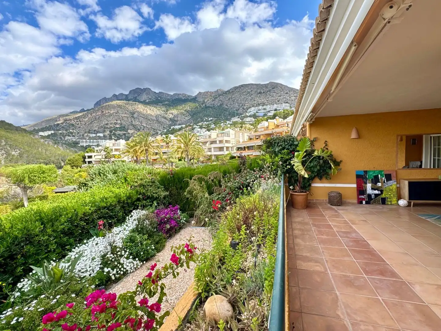 Vista exterior de Apartamento de alquiler en Altea con Aire acondicionado, Calefacción y Jardín privado
