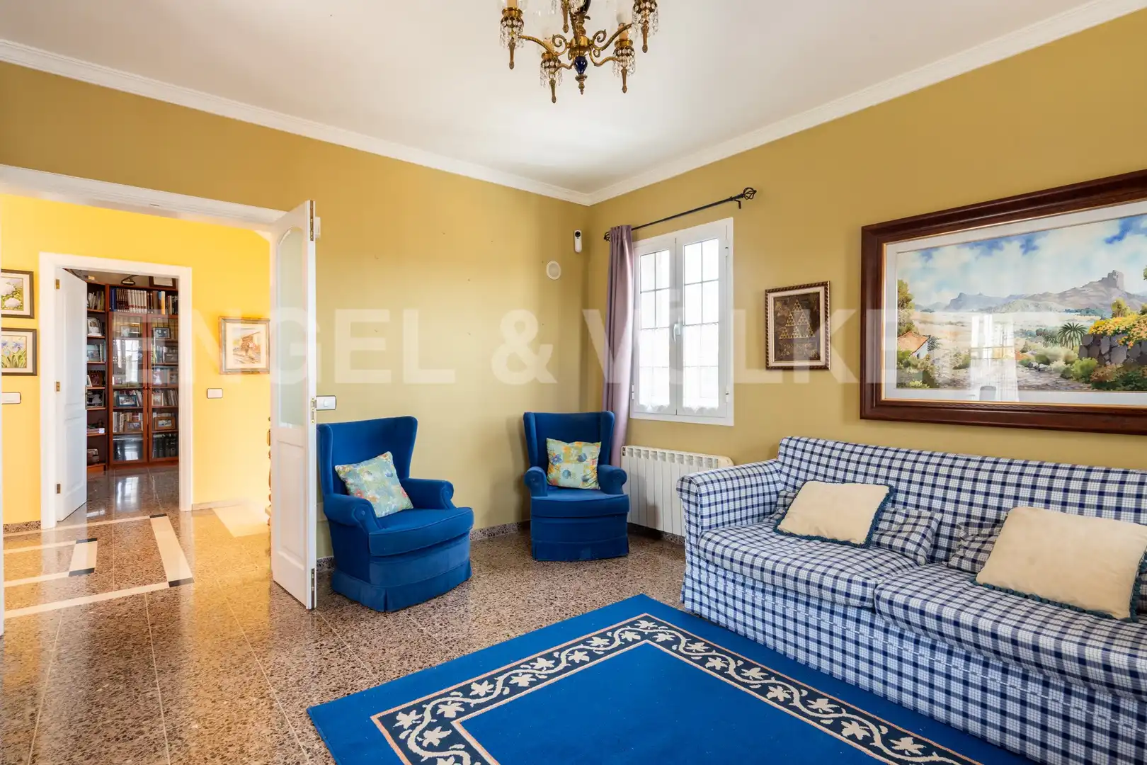 Sala d'estar de Casa o xalet en venda en Santa Brígida amb Calefacció, Jardí privat i Moblat
