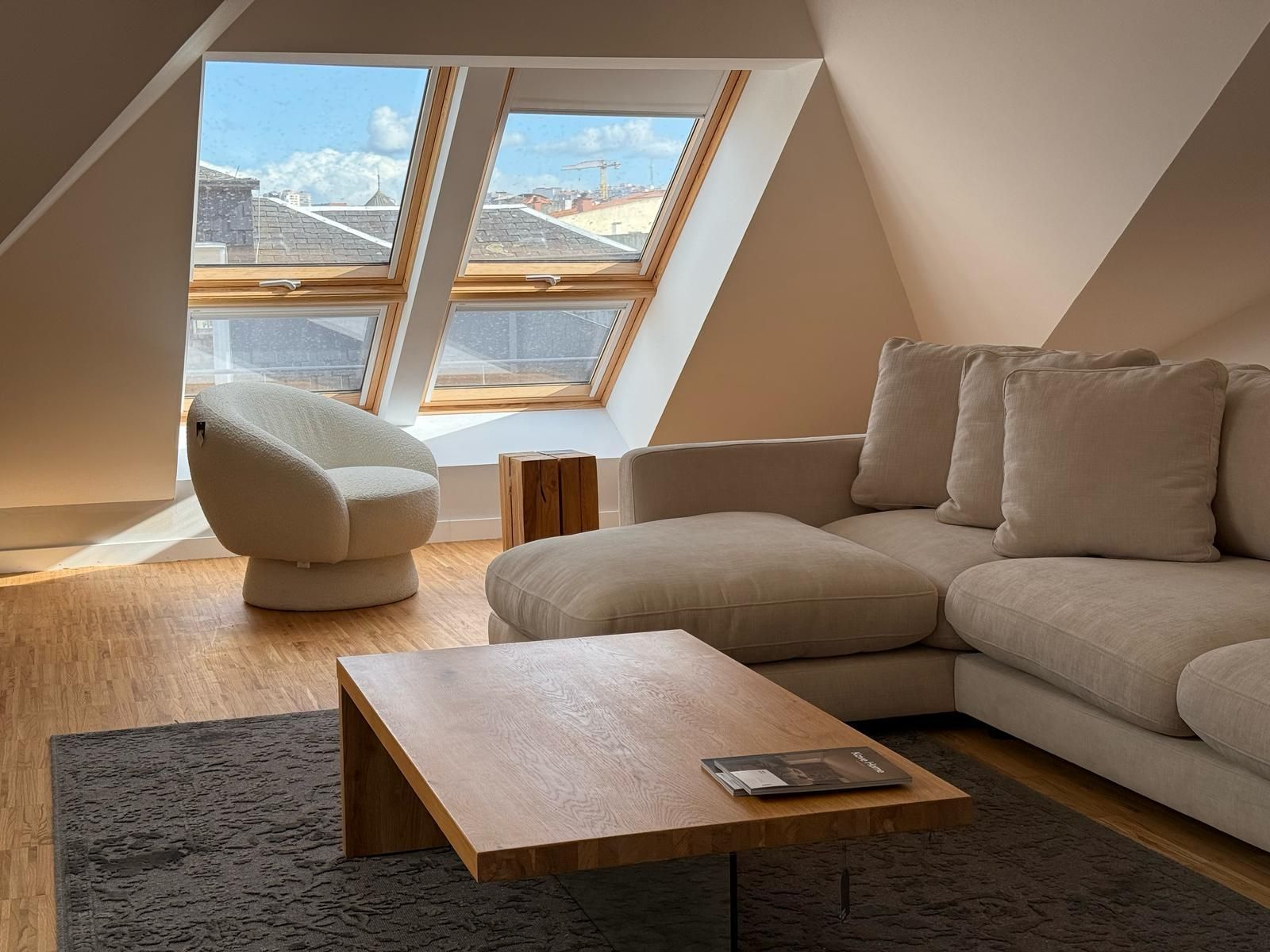 Sala de estar de Ático en venta en Vigo  con Terraza y Trastero