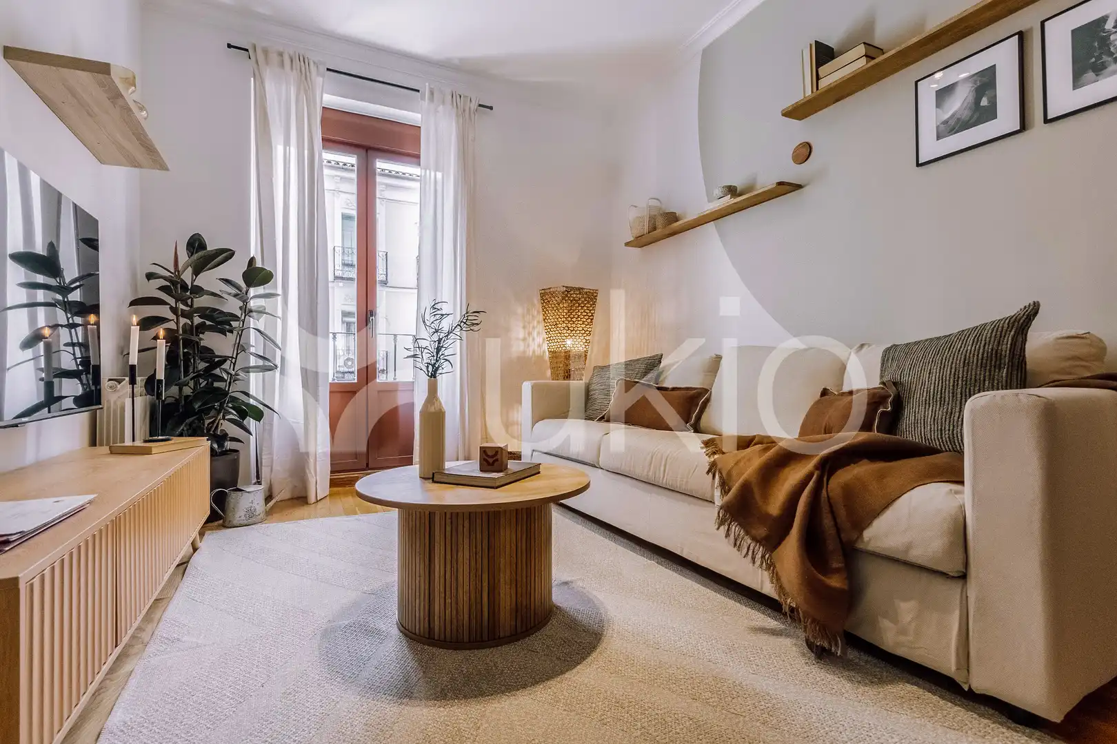 Wohnzimmer von Wohnungen zur Miete in Madrid mit Klimaanlage, Heizung und Möbliert
