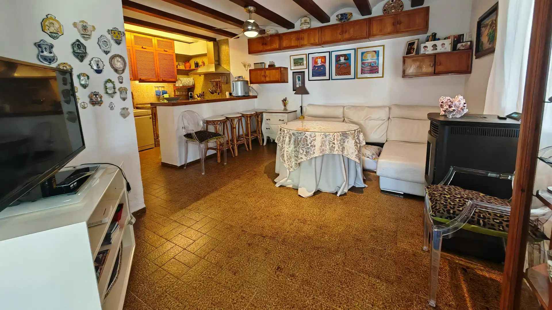 Cocina de Casa adosada en venta en Dénia con Aire acondicionado, Terraza y Trastero