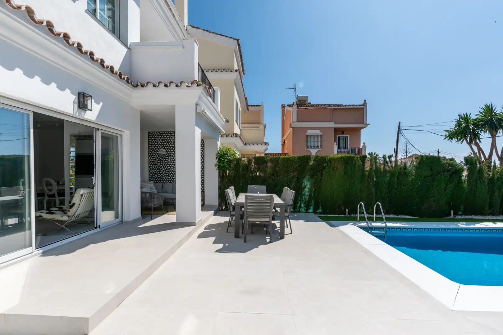 Terraza de Casa o chalet en venta en Estepona con Aire acondicionado, Jardín privado y Terraza