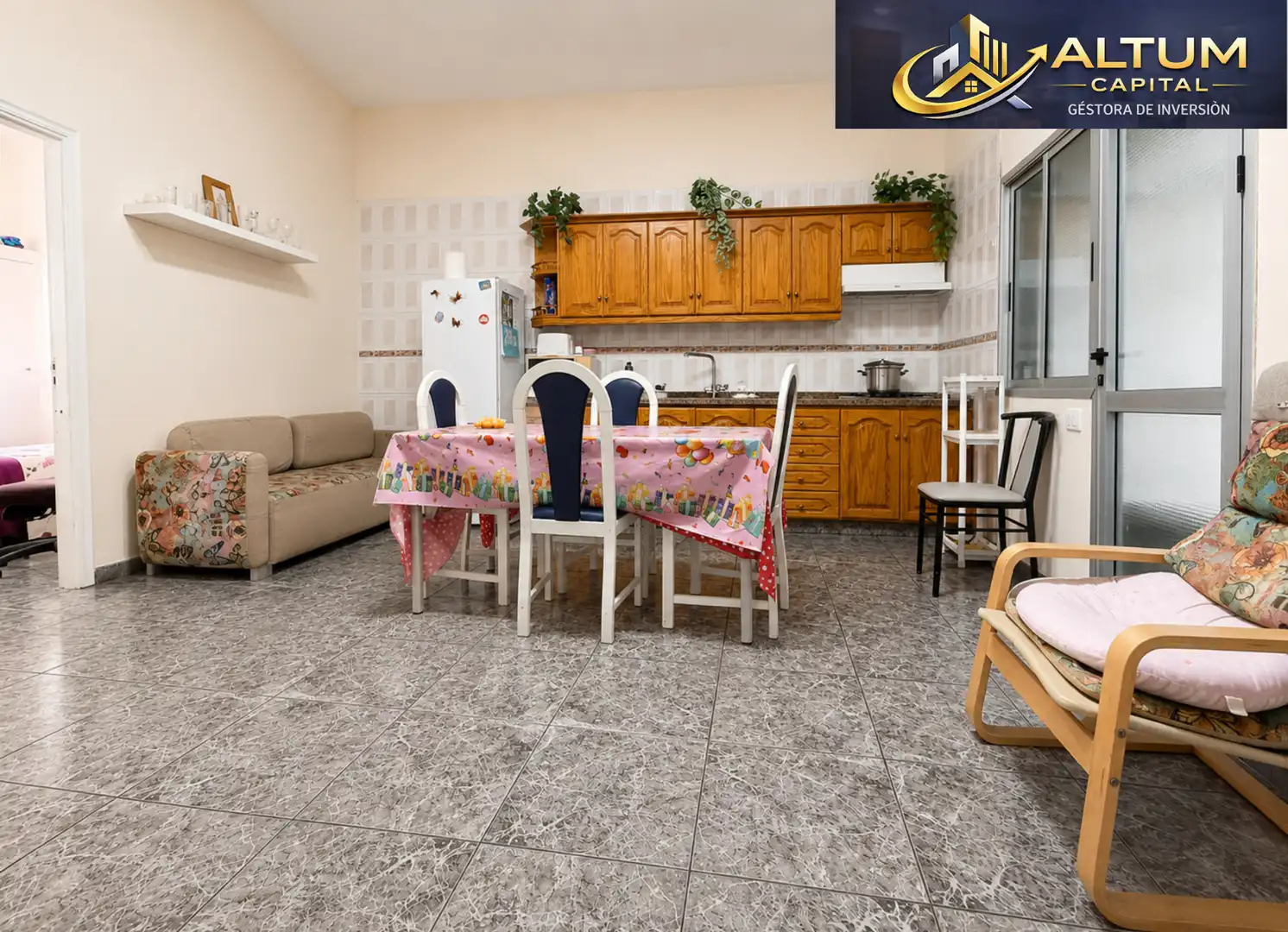Kitchen of Flat for sale in Arona  with Furnished, Washing machine and Microwave